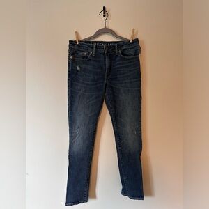 American Eagle Mens Jeans 31x32 Slim Blue Distressed Next Level Flex AE